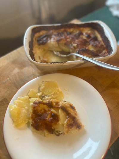 Patatas gratinadas con Parmesano