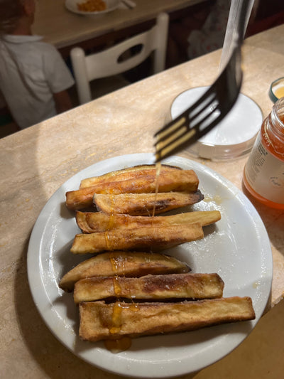 Berenjenas fritas con miel